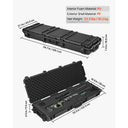 Hard Rifle Case Lockable Foam Insert