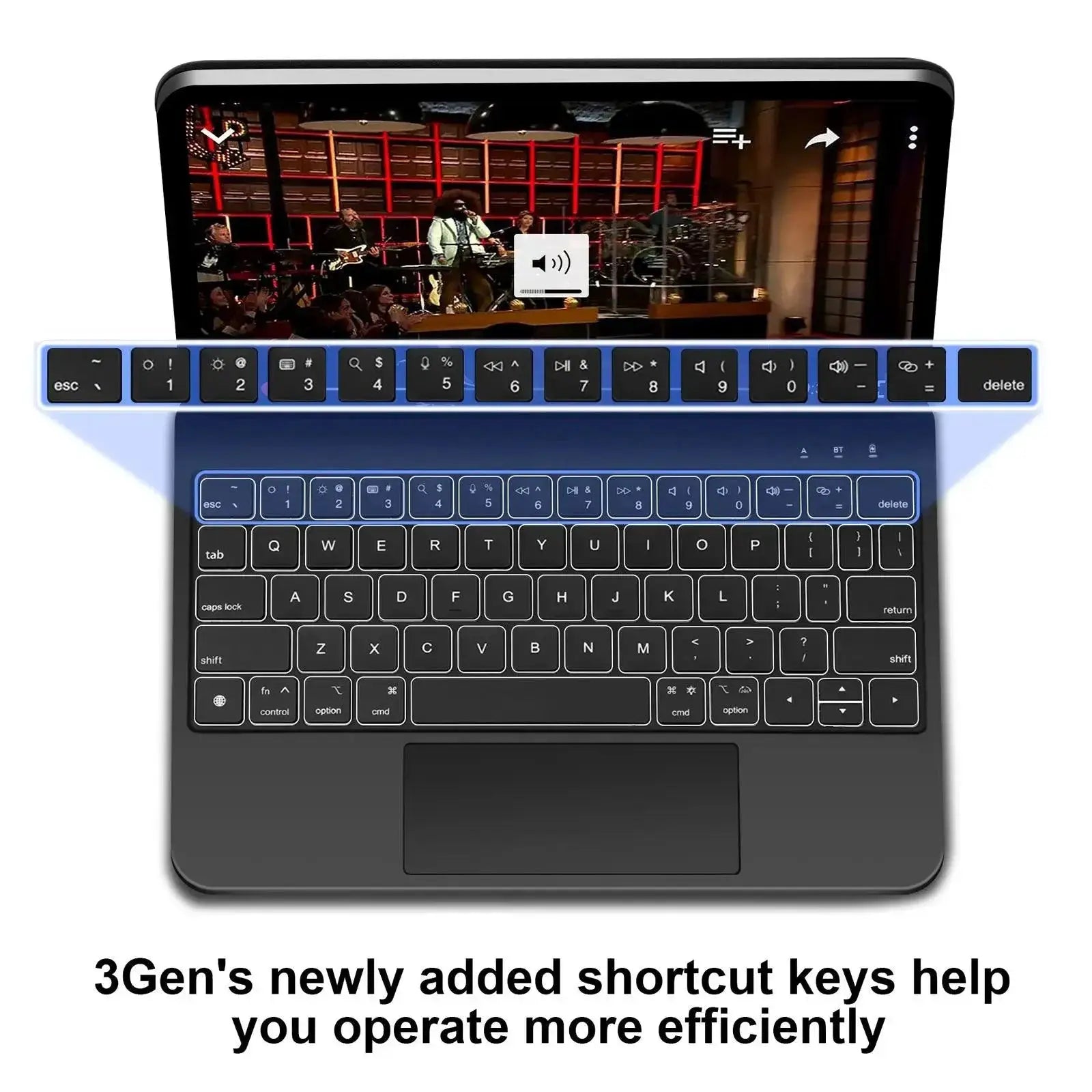 Ultimate Magic Keyboard for iPad Backlit Waterproof Typing