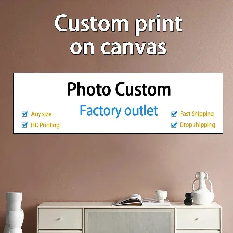 Custom Canvas Print Personalized Wall Art For Living Room