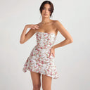 Elegant Floral Backless Dress Chic Vacation Style OurLum