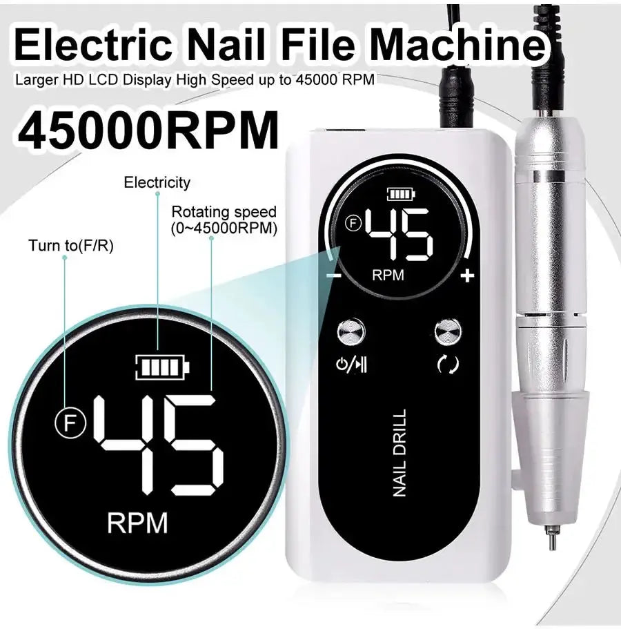 Precise Nail Drill for Salon Tech Pros — product view 11