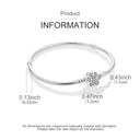 Bracelet Sterling Silver Snowflake Heart
