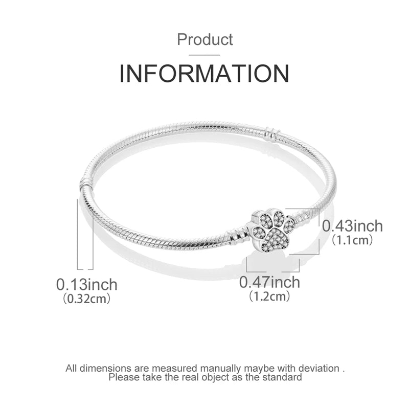 Bracelet Sterling Silver Snowflake Heart