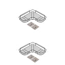 1PCS Non Perforated Bathroom Triangle Shelf Wall Mounted Storage