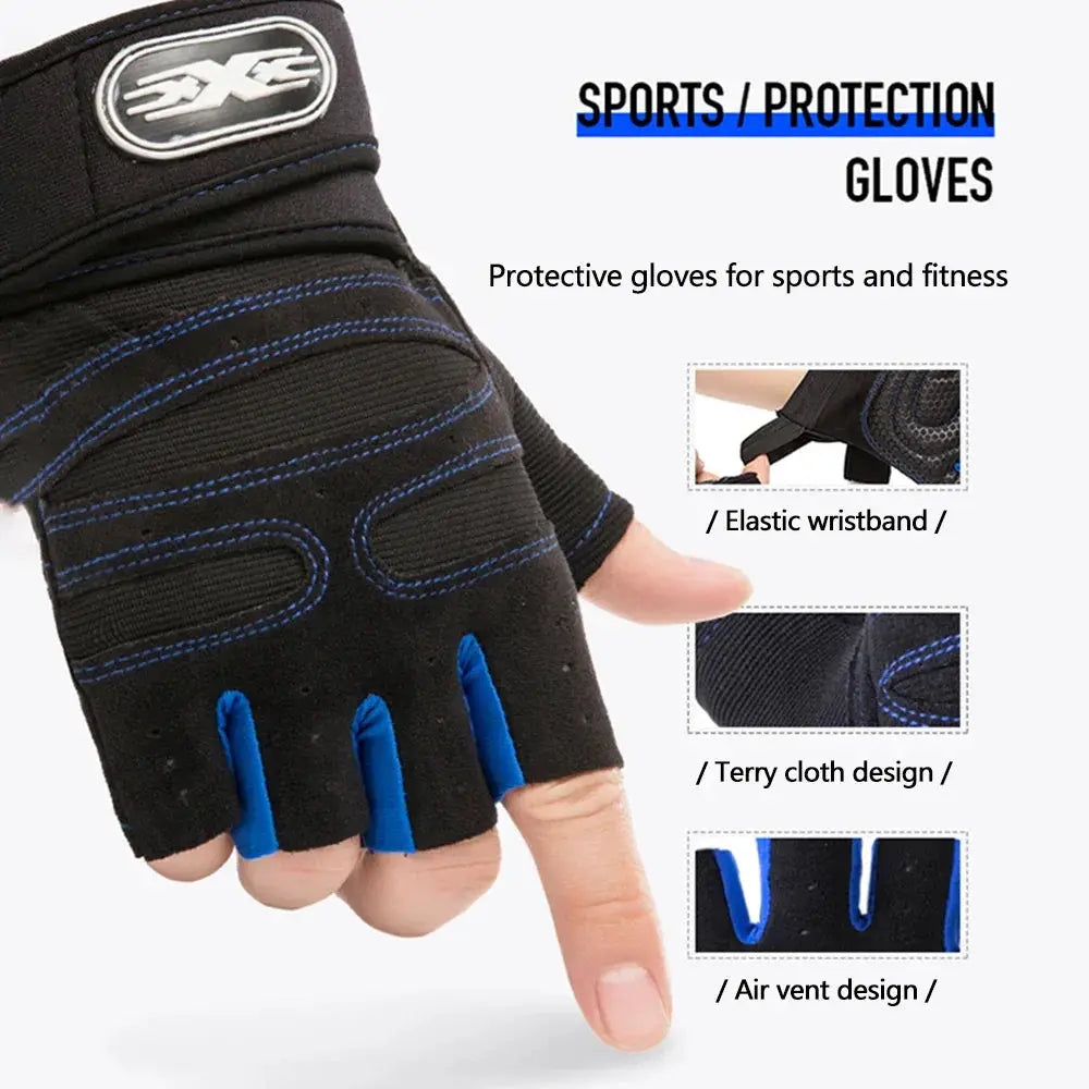 Breathable Cycling Gloves Half Finger MTB Road Bike Gear