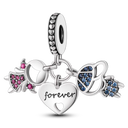 Silver Plated Charm Graduation Books