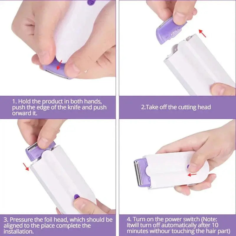 2 In 1 Hair Remover Painless Epilator Shaving Device