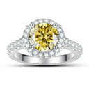 Moissanite Ring in Sterling Silver Carat