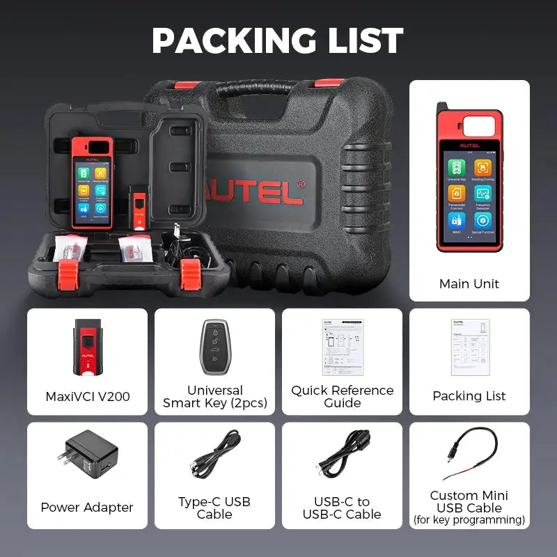 Autel MaxiIM KM100 Key Fob Programmer Immobilizer Tool Key Creation IMMO Learning Chip Read Write Cloning Frequency Detection