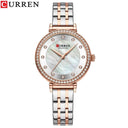 Luxurious Rhinestone Shell Dial Watch for Modern Women Stylish