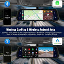 UHD Dash Cam Mirror for Safer Driving With CarPlay