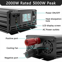 1500W Pure Sine Wave Inverter Solar DC AC Converter