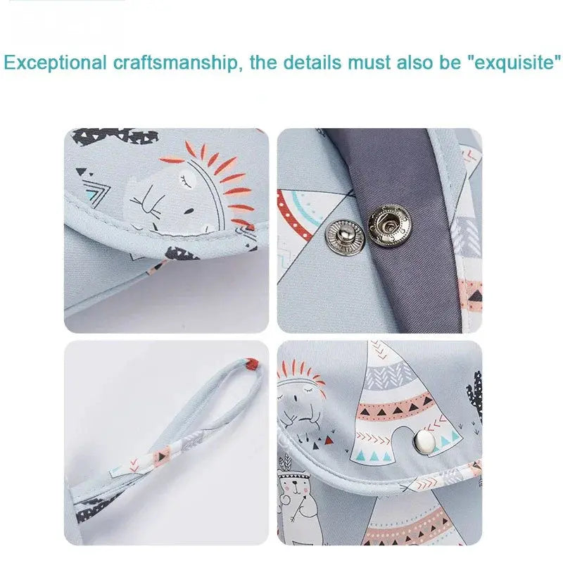 Baby Diaper Bag Organizer Reusable Waterproof Wet Dry Pack