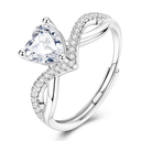 Sterling Silver Ring Sparking Purple