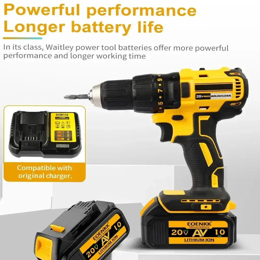 20V 10Ah Lithium Replacement Battery For Power Tools