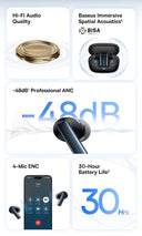Hybrid Earbuds: M2s ANC Earphone Bluetooth 5.3