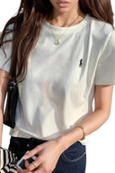 Korean Embroidered Tee for Everyday Wear