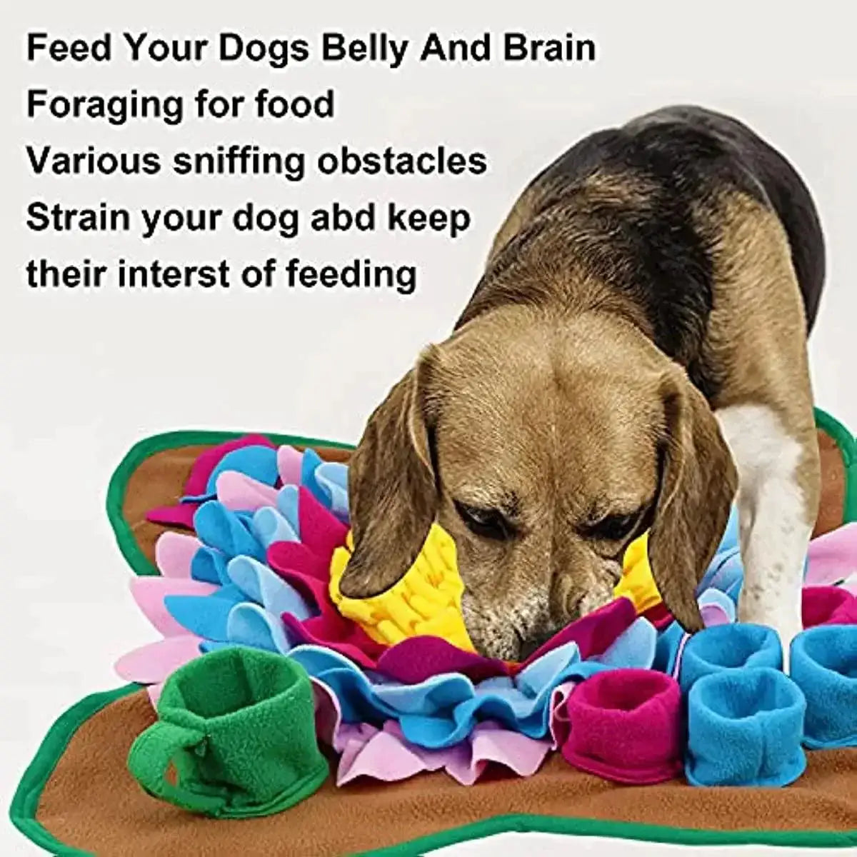 Interactive Pet Snuffle Mat For Slow Feeding Stress Relief