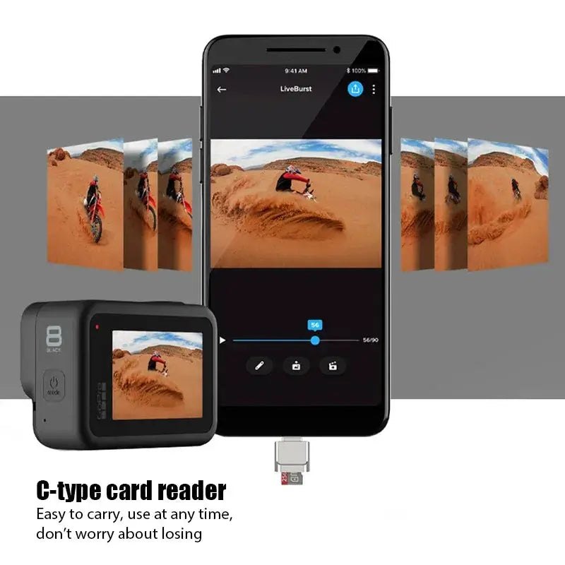 USB 3.0 Type C Card Reader USB C Adapter For Laptop