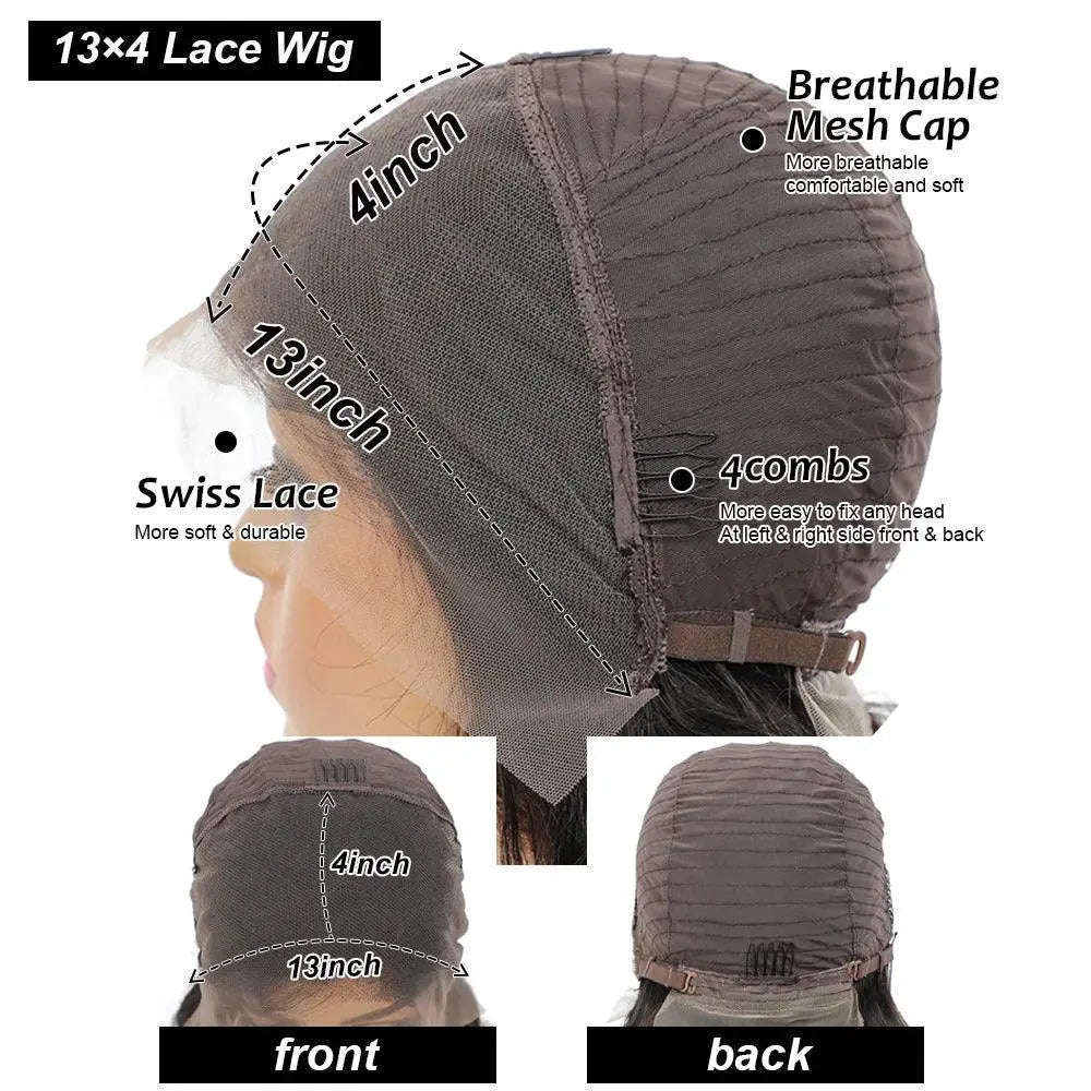 Short Bob Deep Wave Lace Front Wig Premium Brazilian Hair