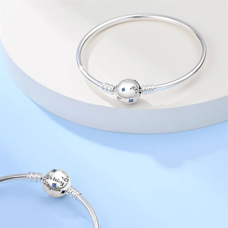 Cm Silver Bracelet Star Moon