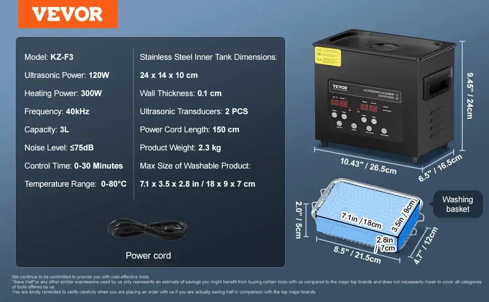 SucceBuy Ultrasonic Cleaner Lave-Dishes Portable Washing Machine — product view 10