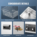 SucceBuy Knob Ultrasonic Cleaner with Heater & Timer for Lab