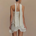 Flattering Halter Knit Dress For Summer