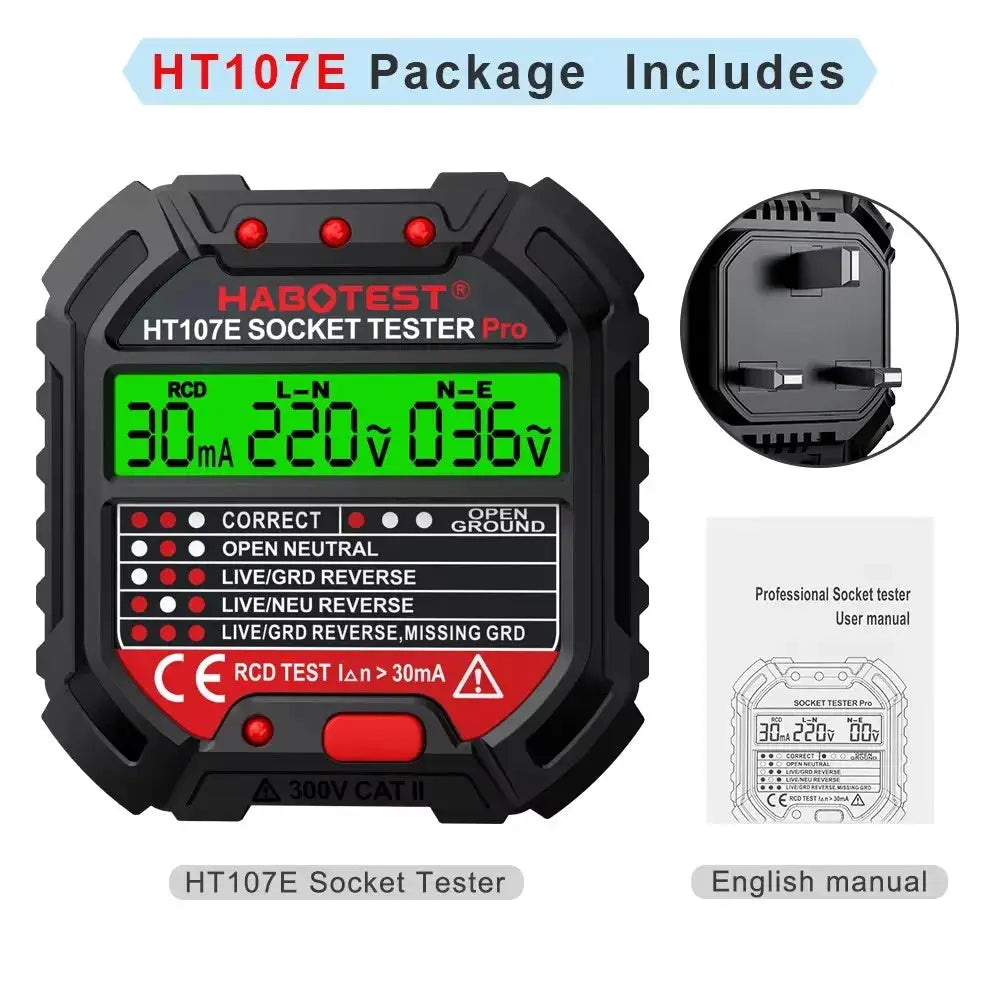 Digital Socket Test - RCD Polarity Check -  product image