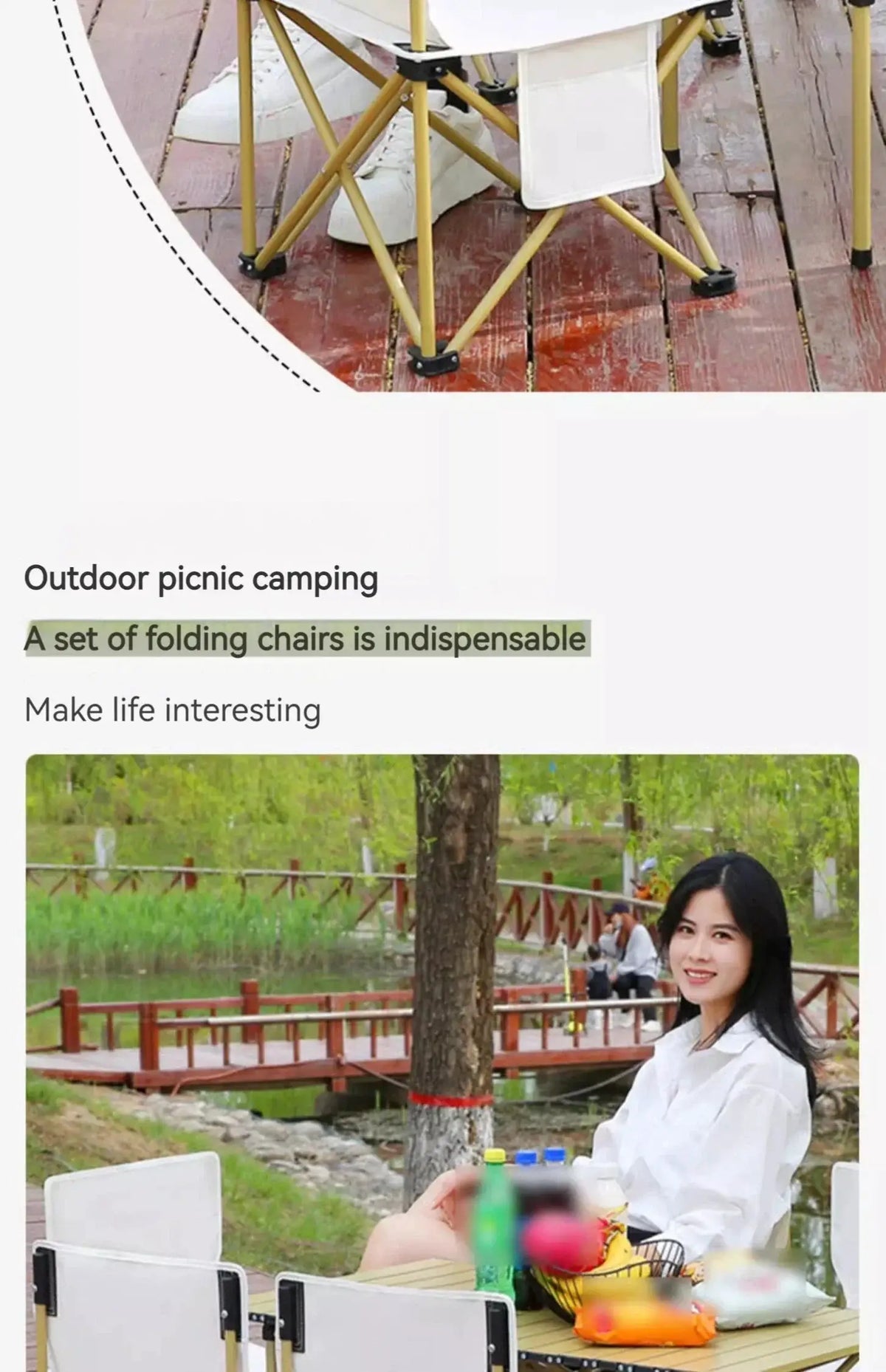 Easy Setup Outdoor Chair - Beachgoers — product view 9