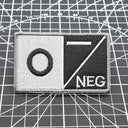 Tactical Blood Type Patch Custom Military Embroidery Gear