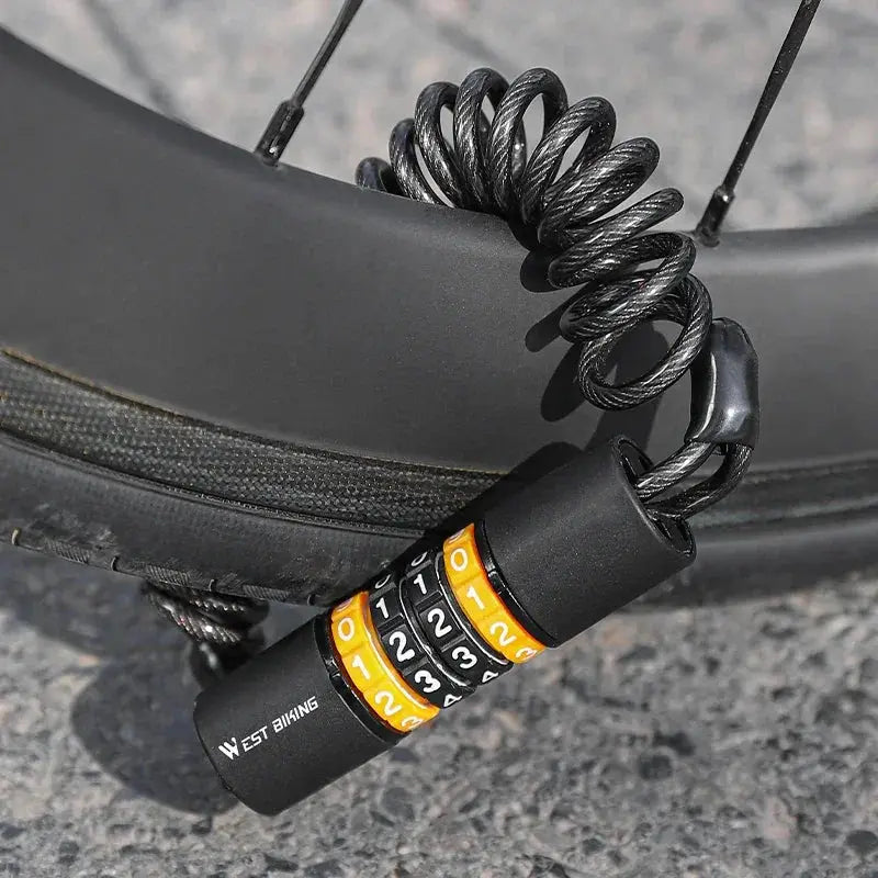 Portable Anti Theft Cable Lock For Helmets And Bikes