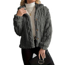 Thick Notched Collar Button Coat
