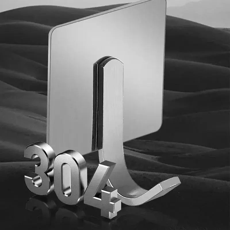 Stainless Steel Wall Hook Organizer For Towels And Keys