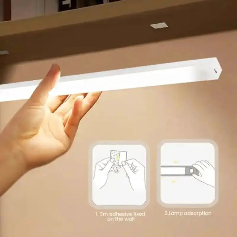 Wireless LED Night Lights Motion Sensor Lights Closet Kitchen Night Lights Bedroom Detector Light Cabinet Staircase Backlit