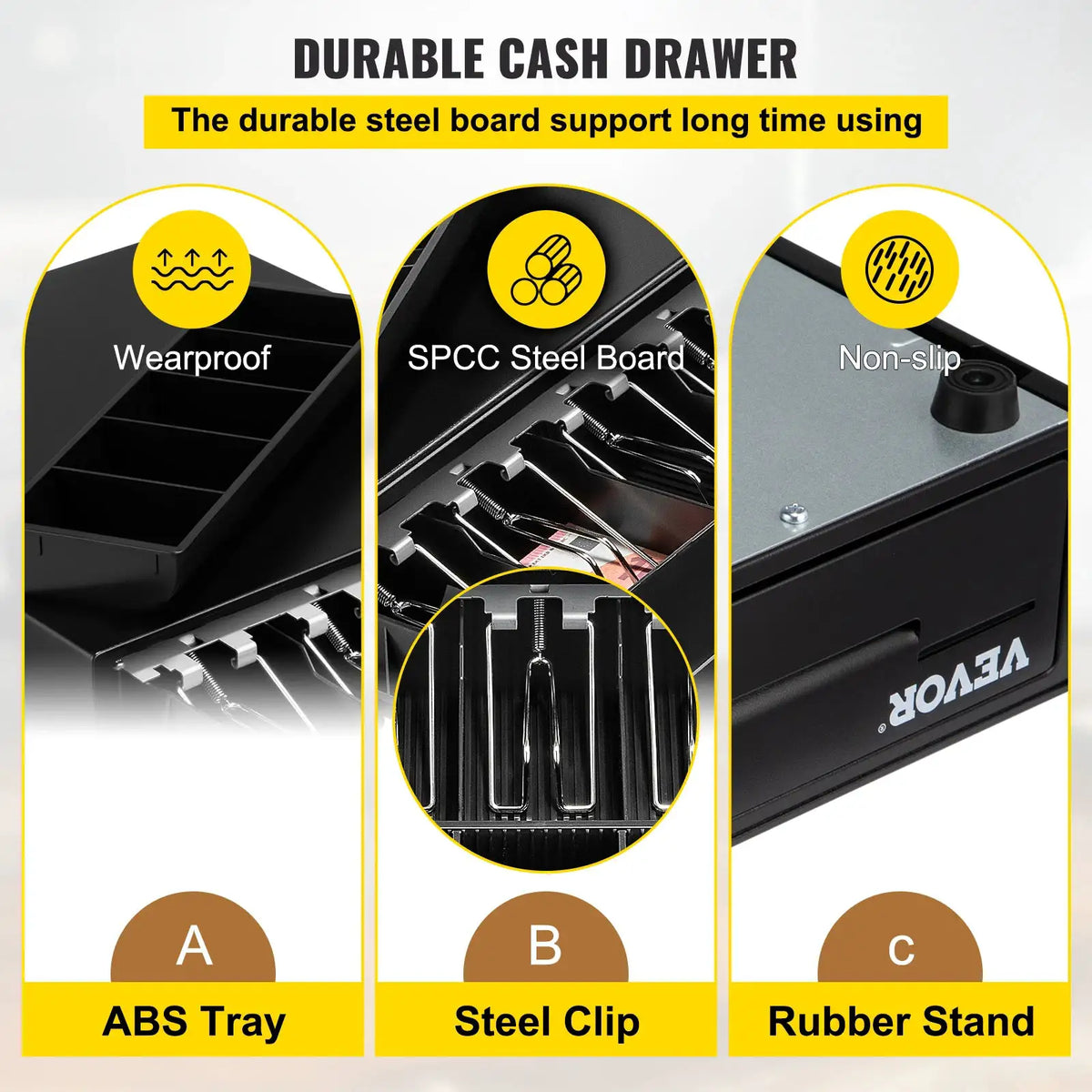 Small Office Cash Register Drawer — product view 3