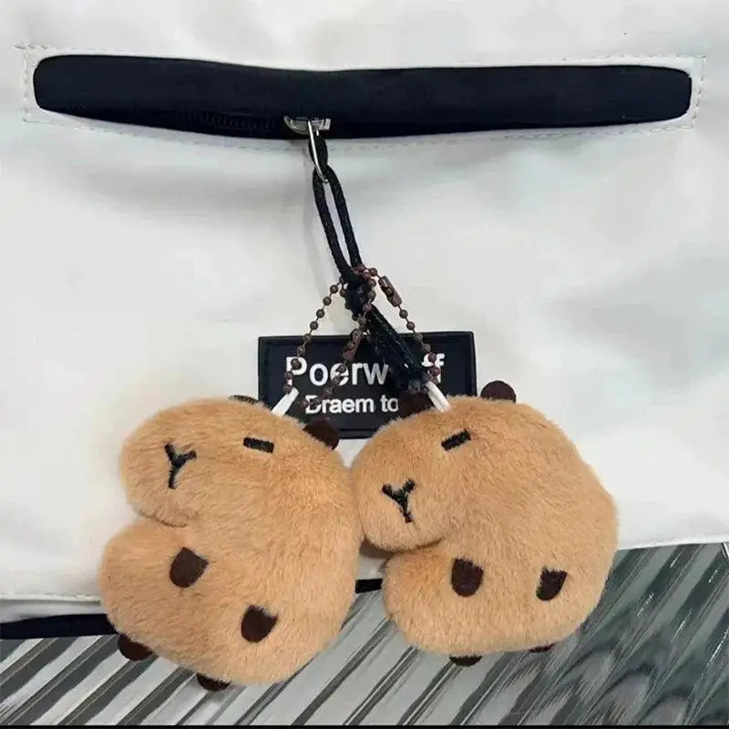Capybara Plush Toy Keychain Bag Charm Cute Animal Accessory