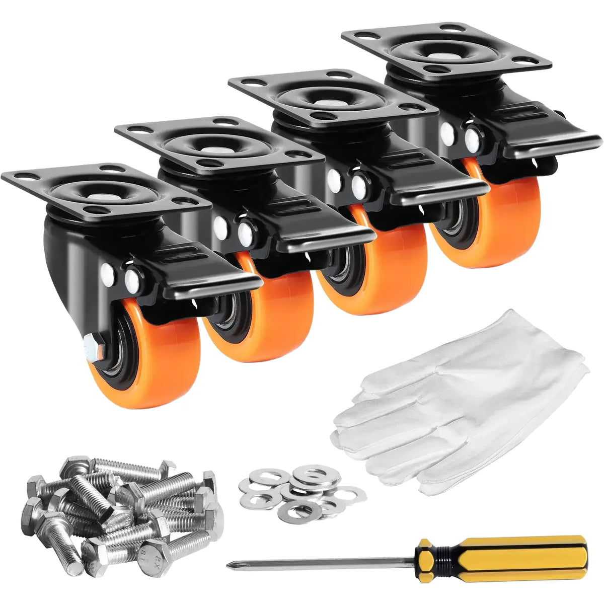 Dual Locking Swivel Caster Wheel Set — product image 1