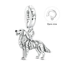 Silver Charm Pendant Celtic Dragon