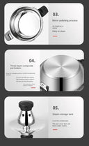 Pressure Cooker Induction Compatible Pot 18cm Stainless Steel