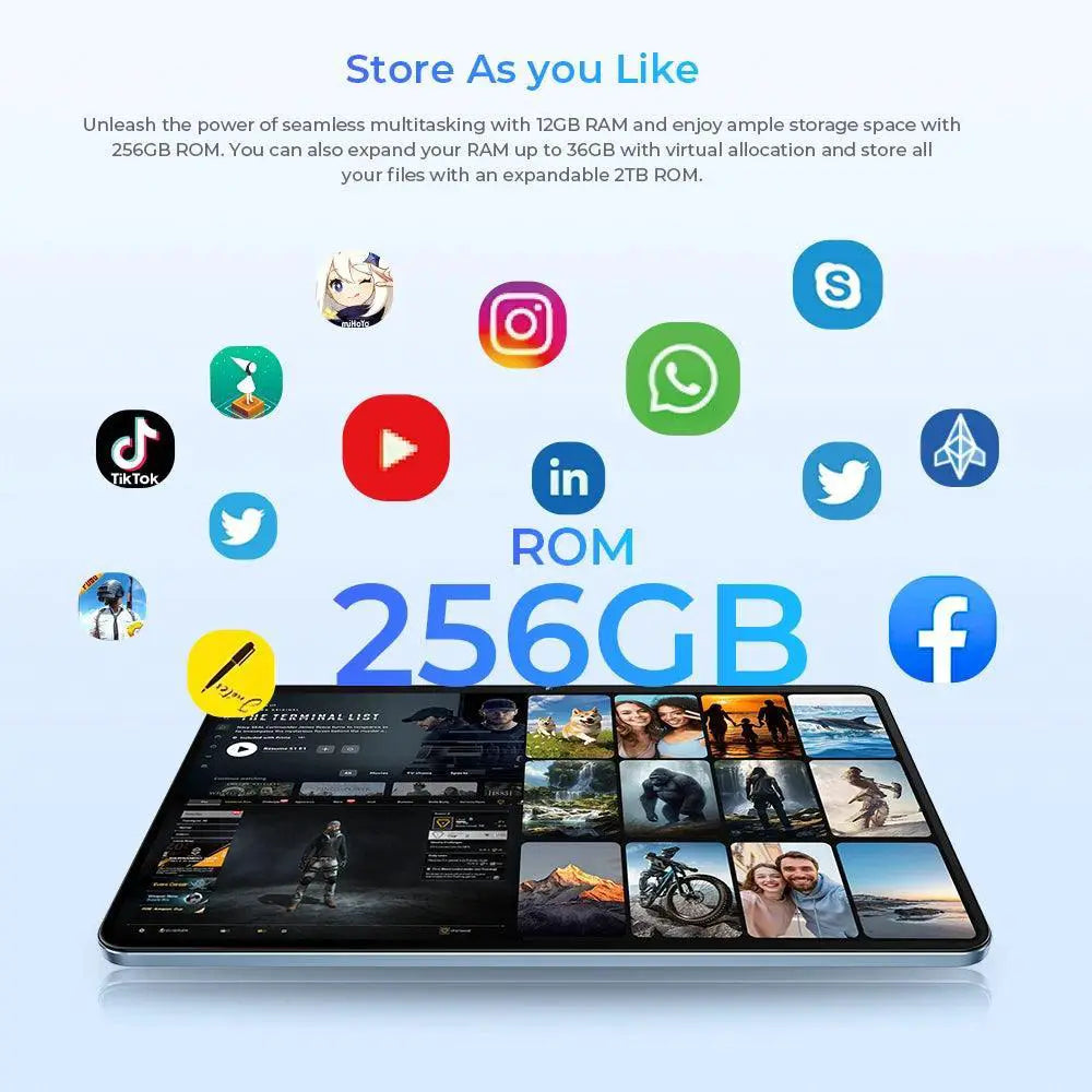 Oukitel OT5 12 Inch FHD Plus Tablet 12GB RAM 256GB Storage