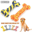 Cotton Bone Chew Toy for Small and Large Dogs Dental Care Safe Play