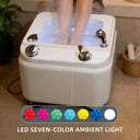 Foot Basin Constant Temperature Heating Massage Footbath with One-Button Drainage Timing Deep Clean Foot Bath for Salon