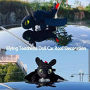 Toothless Dragon Car Roof Ornament With Moving Wings Doll