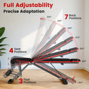 Multifunctional Foldable Dumbbell Bench Adjustable Home Gym Bench