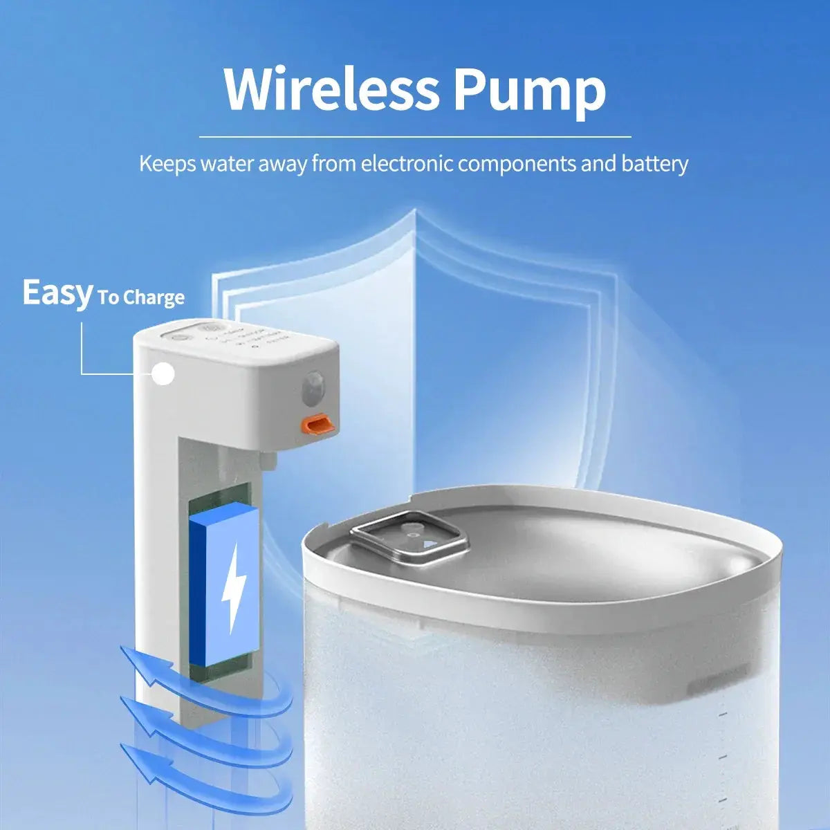 Cordless Automatic Pet Water Fountain And Smart Cat Feeder