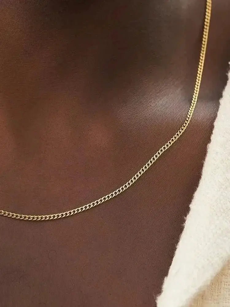 Men Stainless Steel Chain Necklace Titanium Jewelry