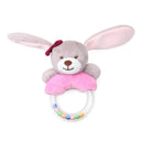 Sensory Plush Animal Rattle and Teether Toy for Babies