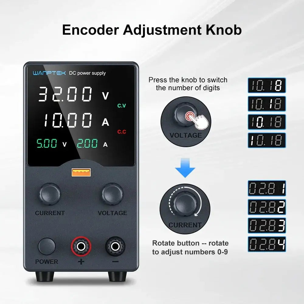 Wanptek DC Power Supply Usb — product view 4
