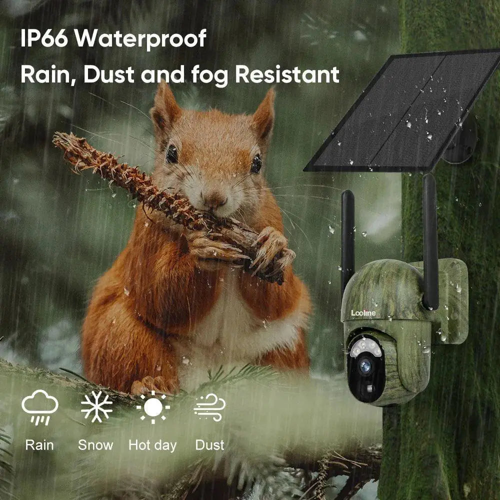 2K Wildlife Solar Camera With Night Vision And Motion Alerts
